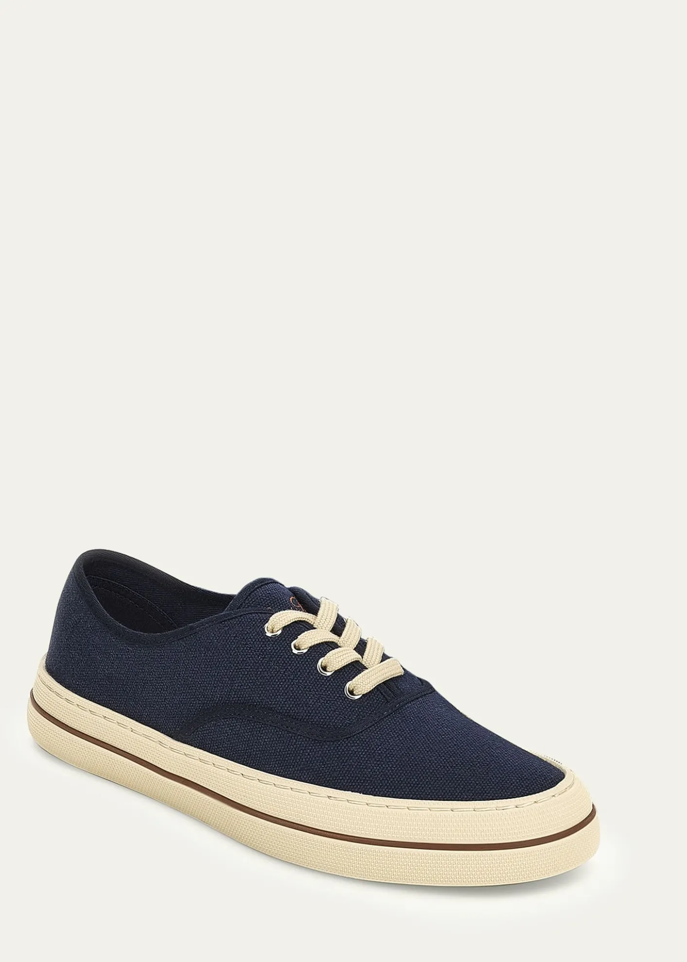 Loro PianaRaw Canvas Low-Top Sneakers