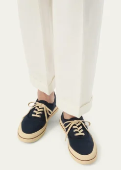 Loro PianaRaw Canvas Low-Top Sneakers