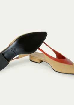 Loro PianaRebecca Bicolor Slingback Ballerina Flats