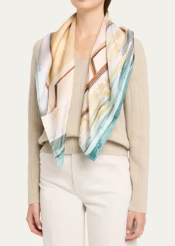 Loro PianaRicordi D'Estate L'Alba Silk Scarf