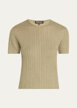 Loro PianaRimella Cable-Knit Crewneck Sweater