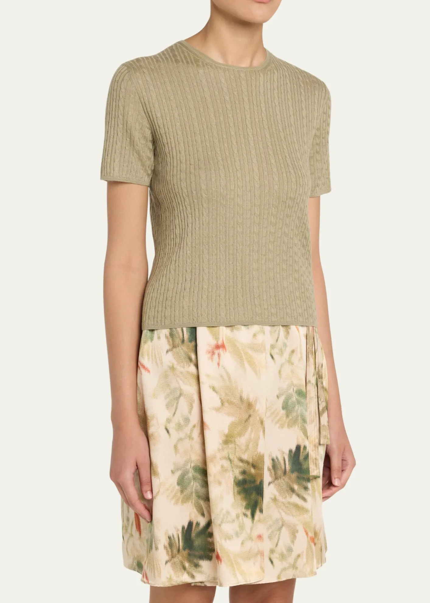 Loro PianaRimella Cable-Knit Crewneck Sweater