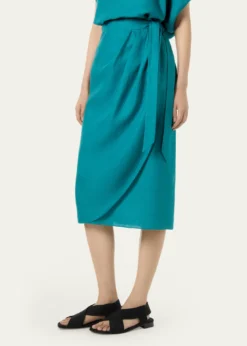 Loro PianaShelby Linen Wrap Midi Skirt