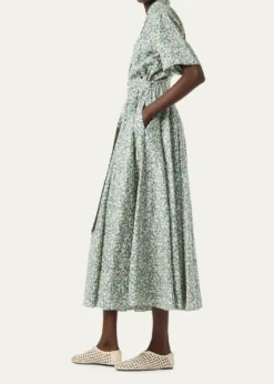Loro PianaShelly Floral-Print Linen Shirtdress