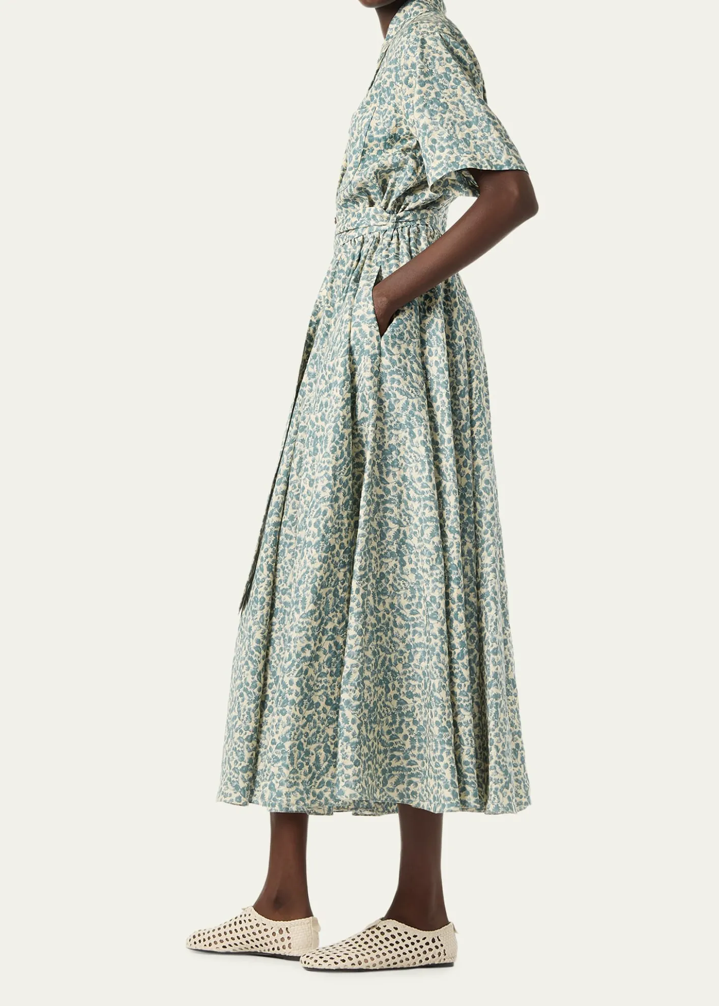 Loro PianaShelly Floral-Print Linen Shirtdress