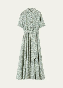 Loro PianaShelly Floral-Print Linen Shirtdress
