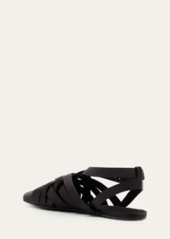 Loro PianaSilene Satin Slingback Ballerina Flats