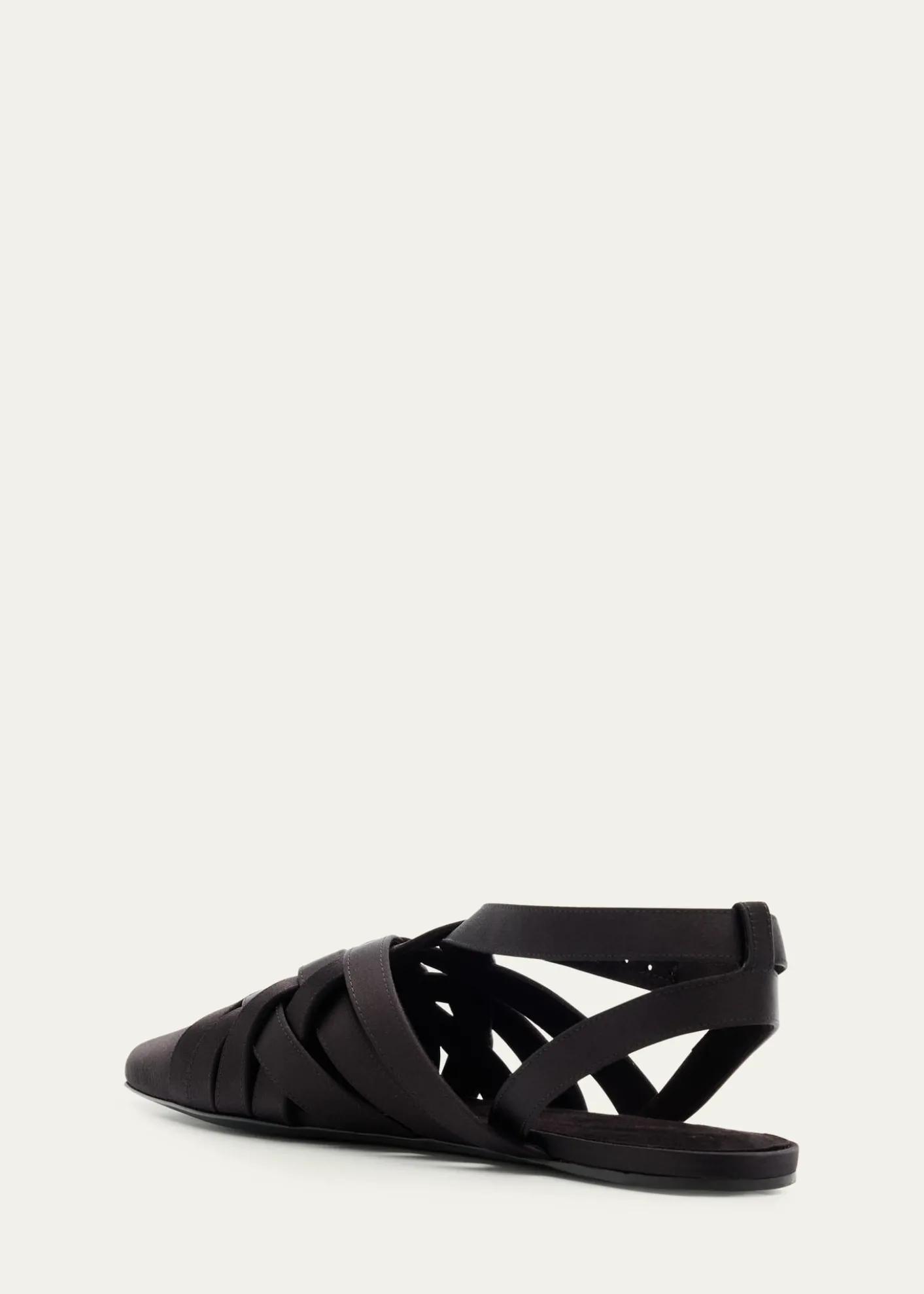 Loro PianaSilene Satin Slingback Ballerina Flats