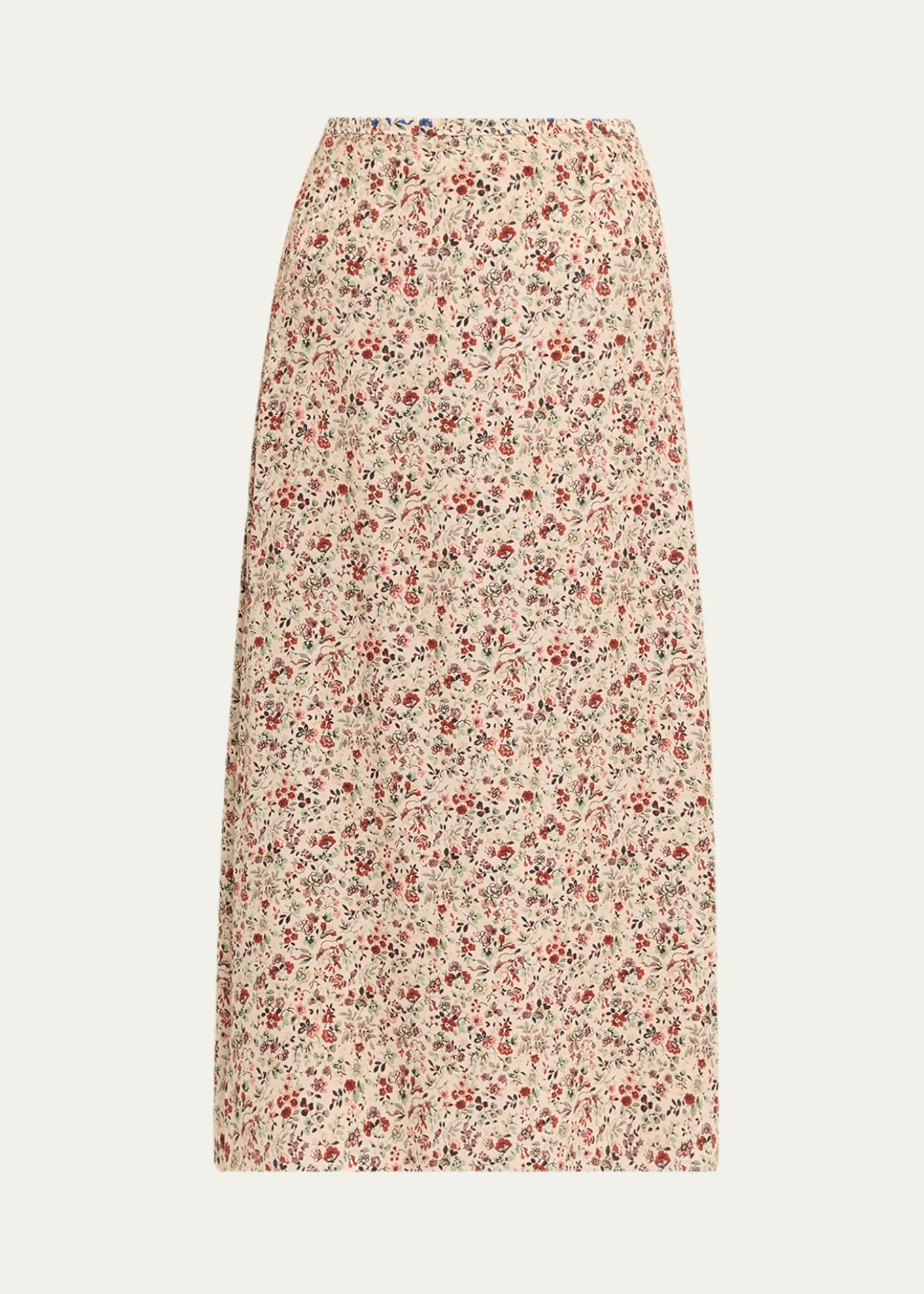 Loro PianaSimona Floral-Print Silk Twill Midi Skirt