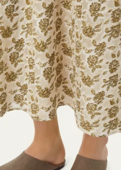 Loro PianaSimona Floral Silk Fil Coupé Midi Skirt