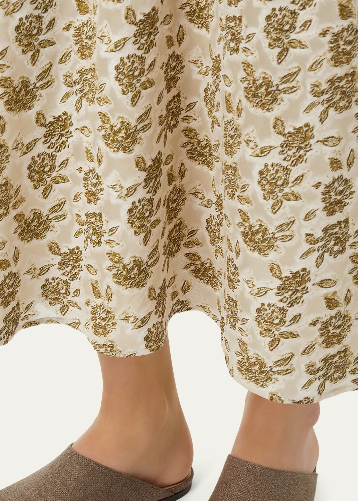 Loro PianaSimona Floral Silk Fil Coupé Midi Skirt