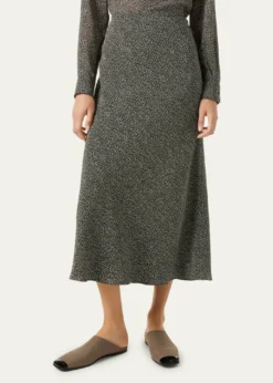 Loro PianaSimona Silk Twill Midi Skirt
