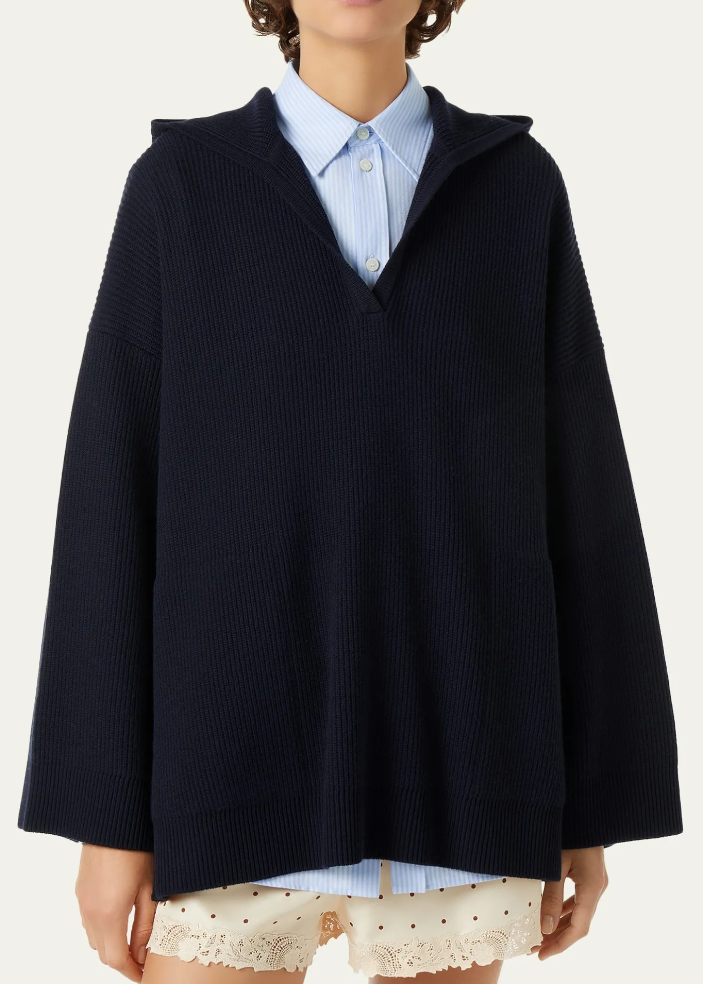 Loro PianaSloop Hooded Virgin Wool Sweater