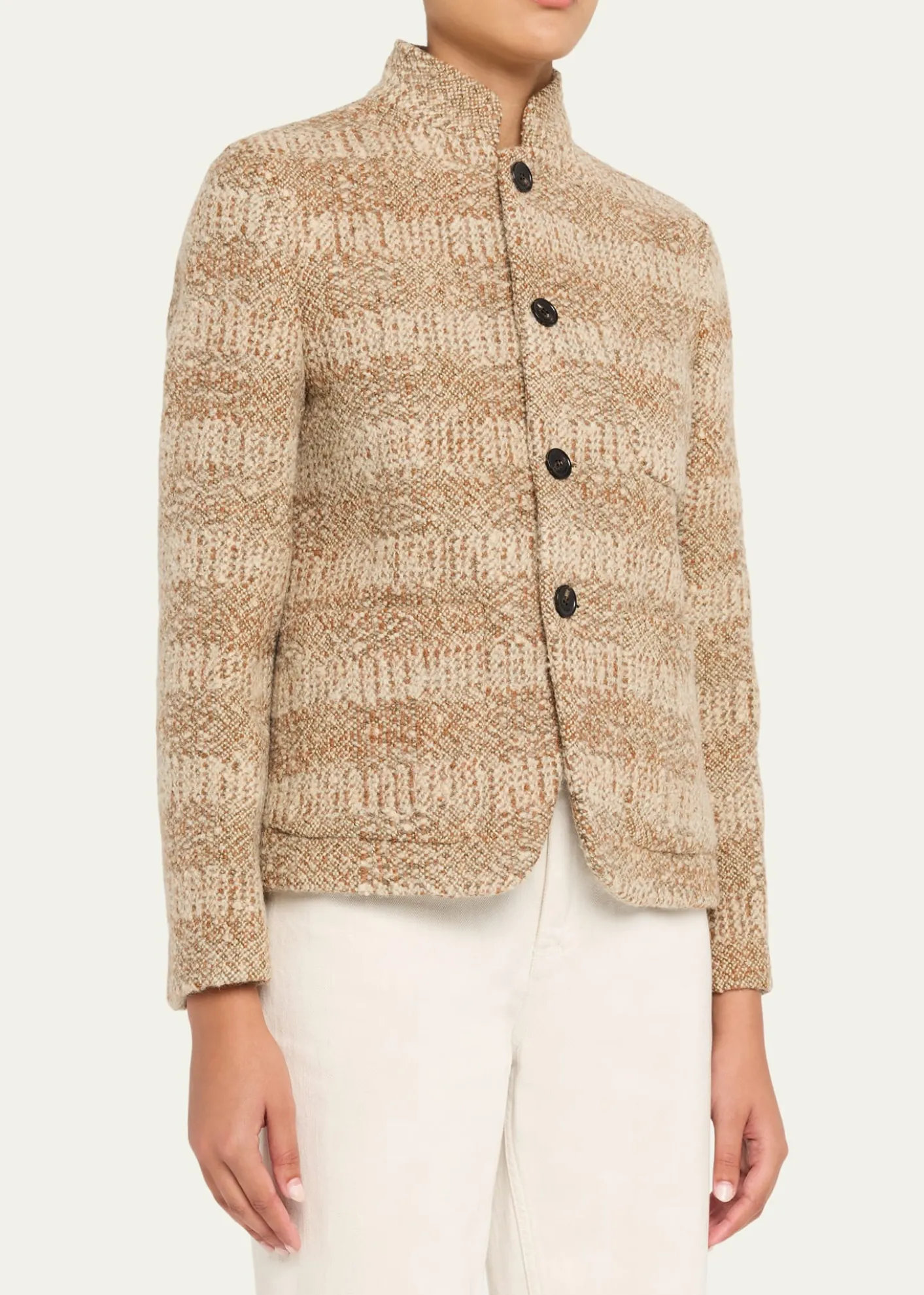 Loro PianaSpagna Wool Mini Single-Breasted Jacket