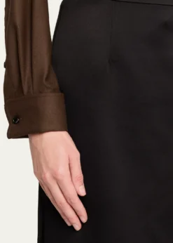 Loro PianaTessa Wool-Silk Skirt