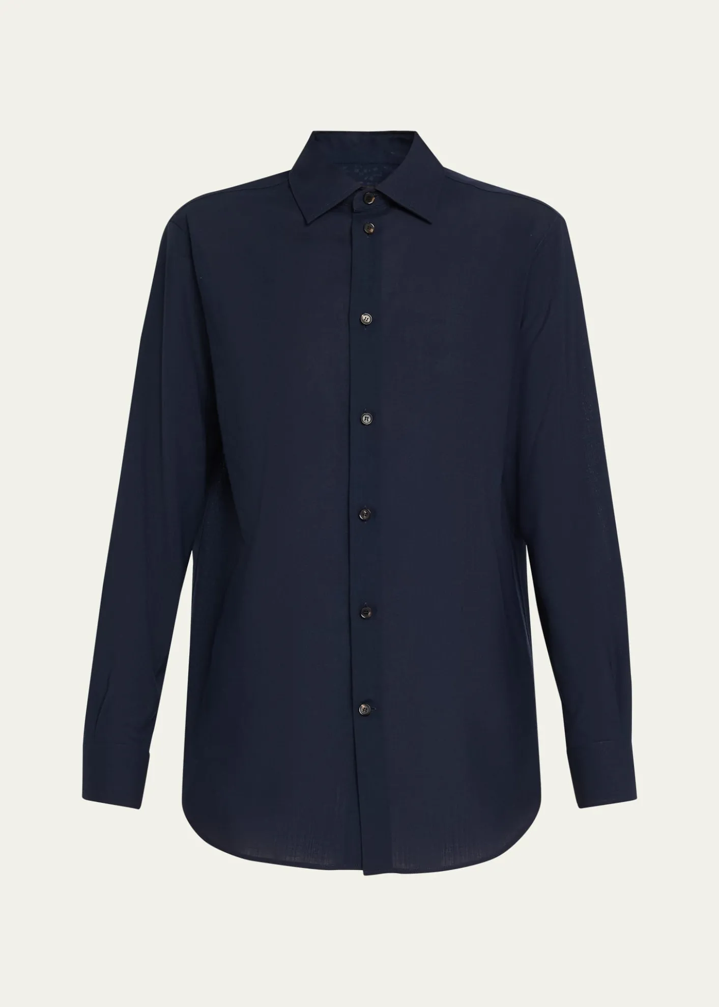 Loro PianaThea Button-Down Wool Shirt