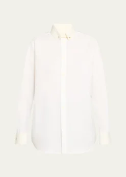 Loro PianaThea Collar-Pin Oxford Shirt