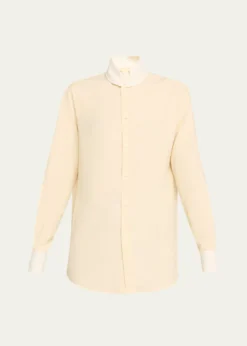 Loro PianaThea Dylan-Collar Silk Shirt