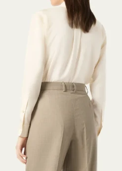 Loro PianaThea Penny-Collar Silk Button-Down Shirt