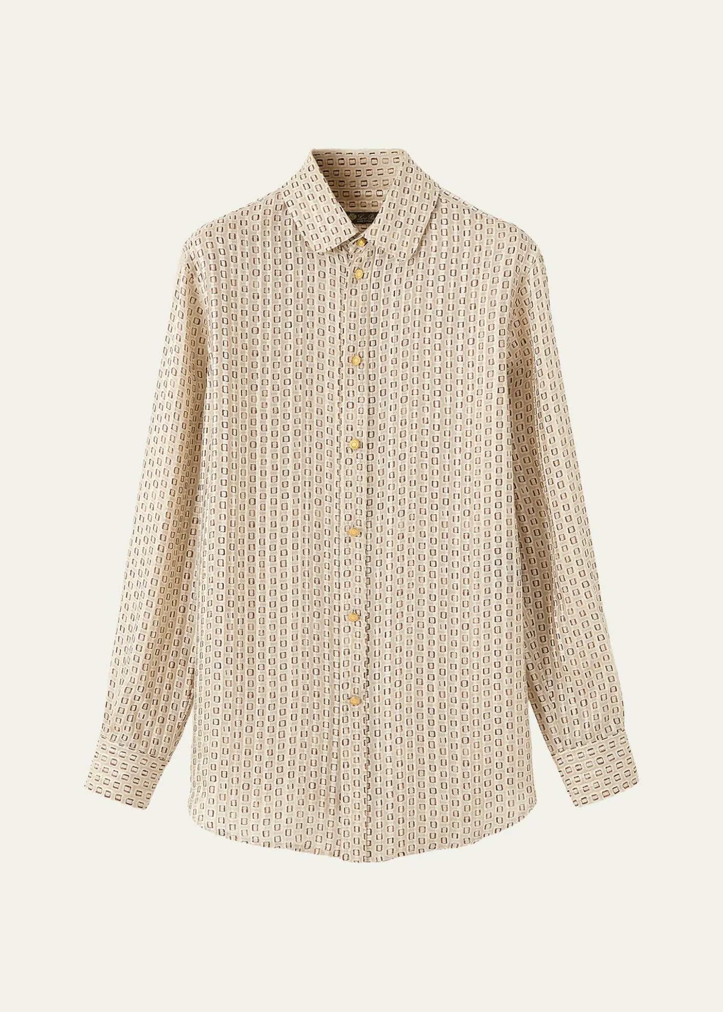 Loro PianaThea Penny Silk Button-Down Shirt