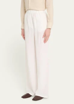 Loro PianaValerio Linen Straight-Leg Sunny Trousers