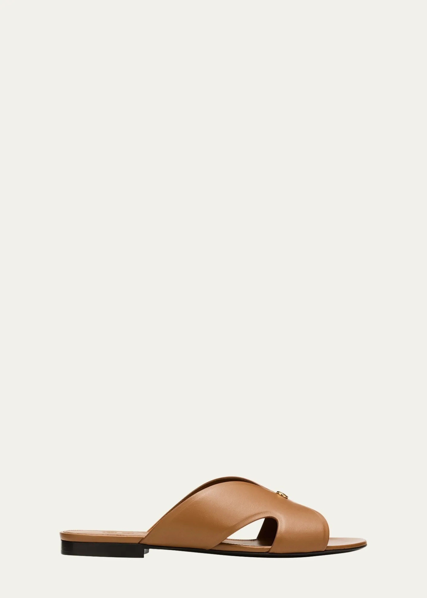 Loro PianaVera Leather Slide Sandals