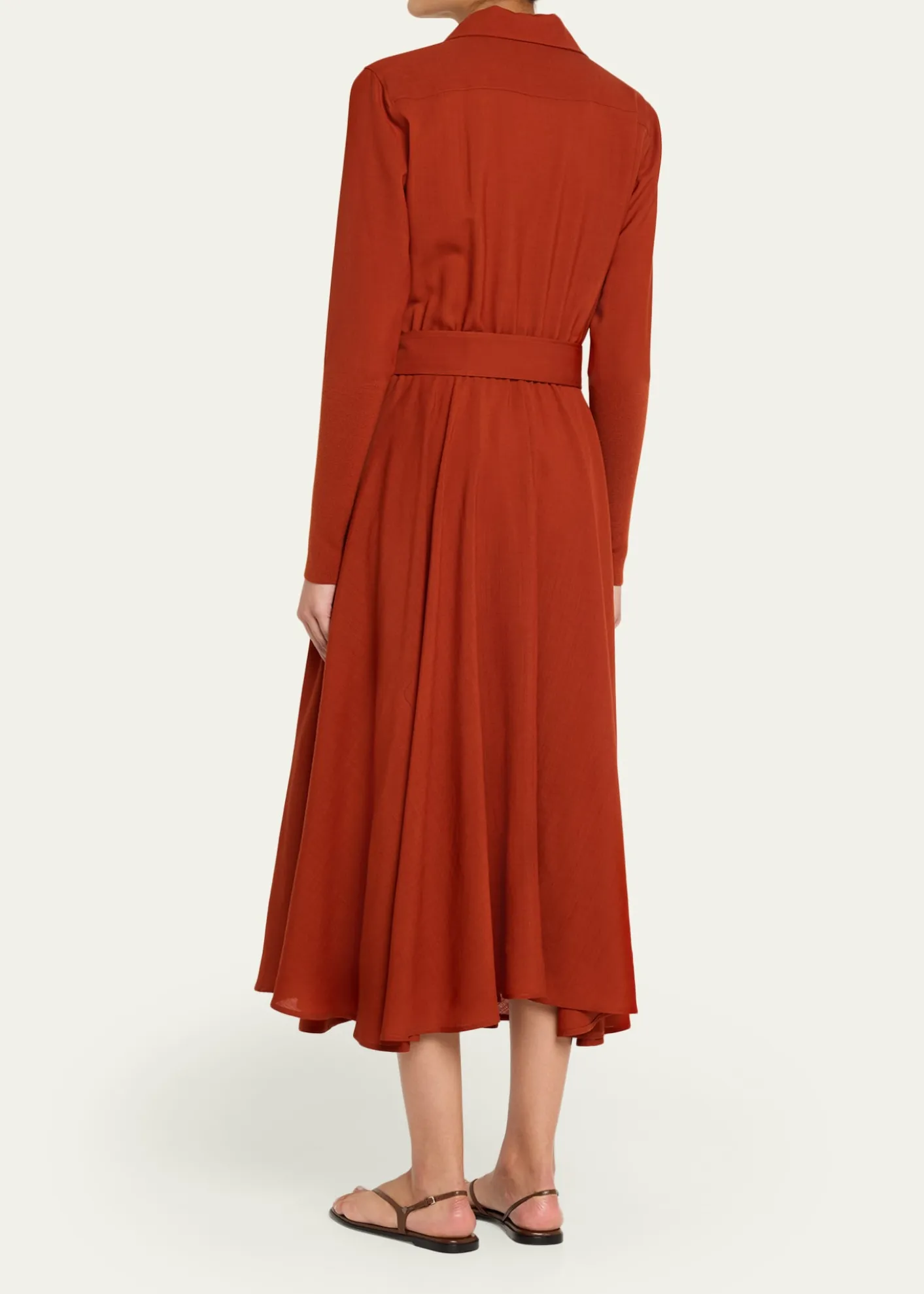 Loro PianaVerlaine Buttoned Wool Flared Dress
