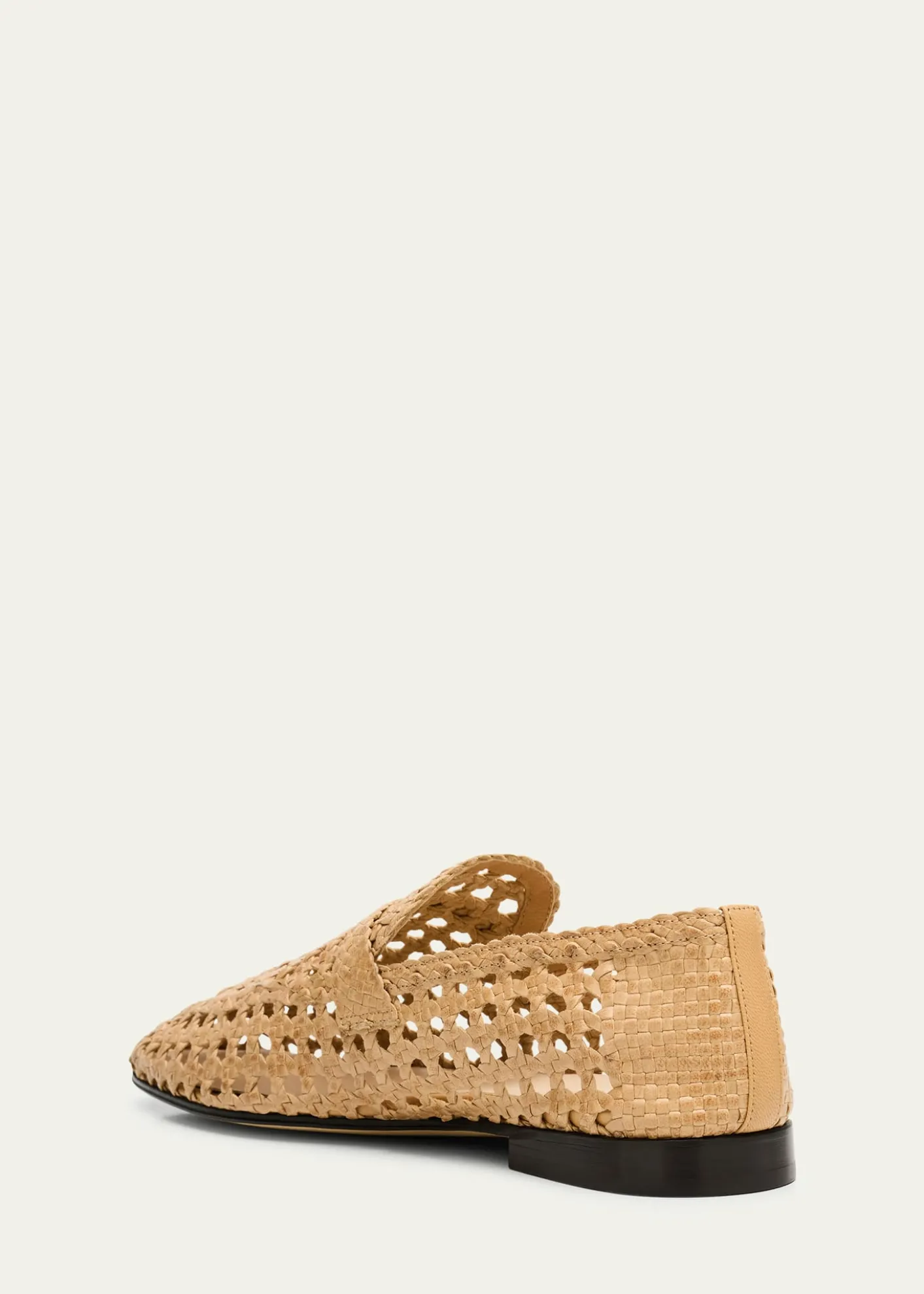 Loro PianaWoven Leather Slip-On Loafers