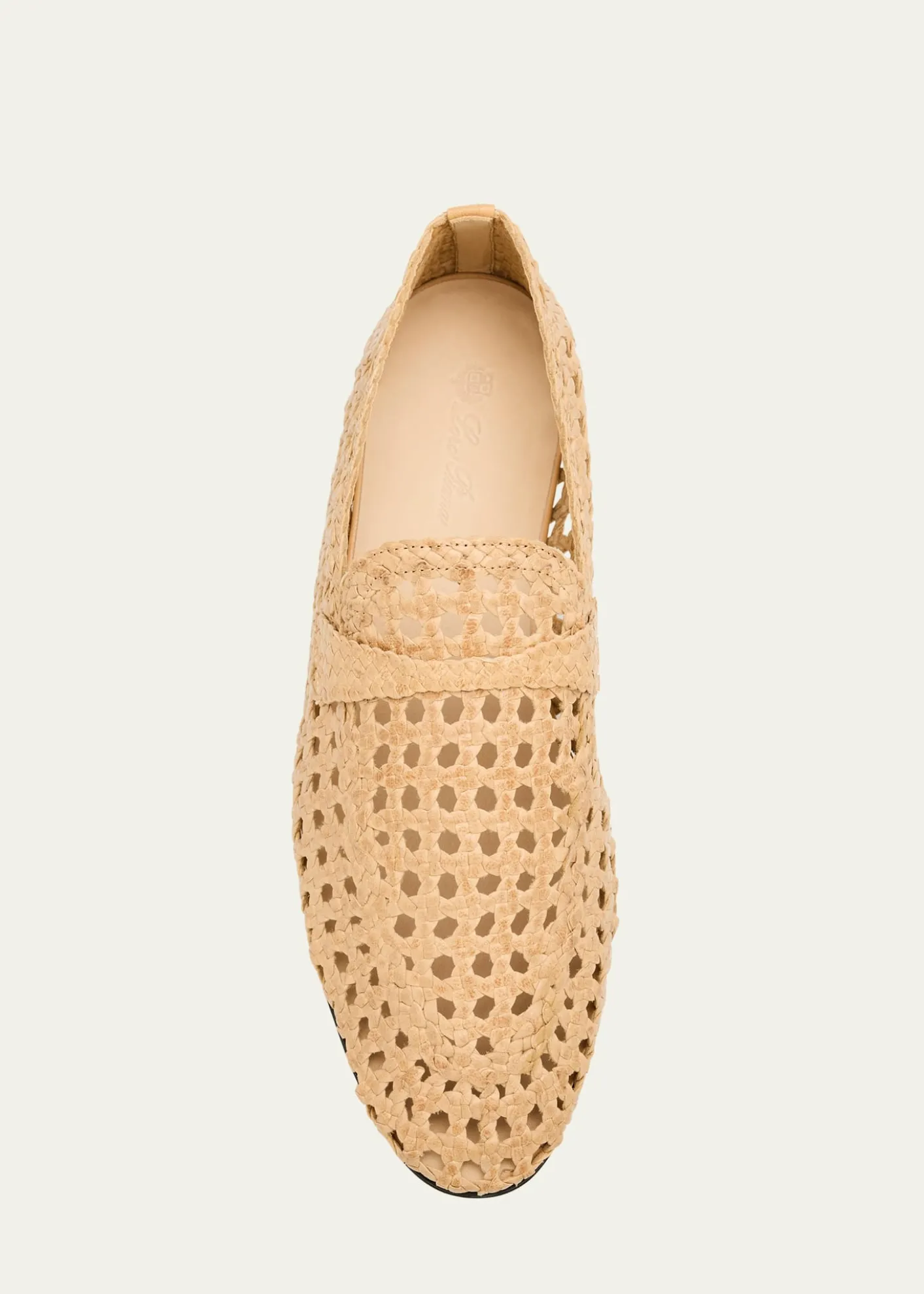 Loro PianaWoven Leather Slip-On Loafers