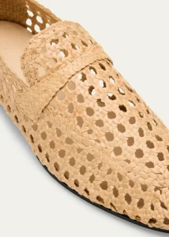 Loro PianaWoven Leather Slip-On Loafers
