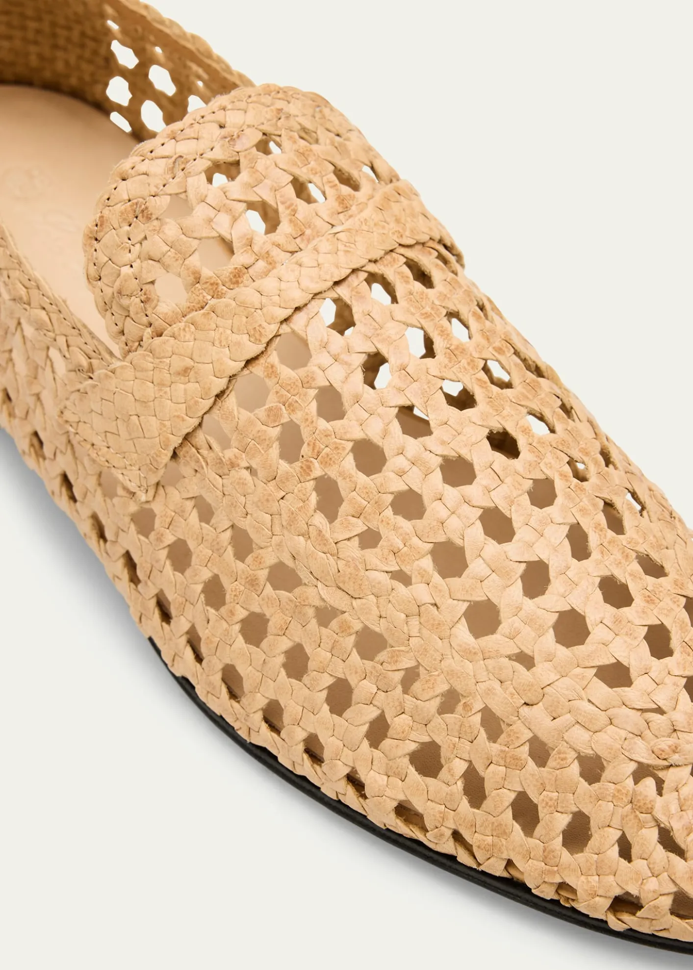 Loro PianaWoven Leather Slip-On Loafers