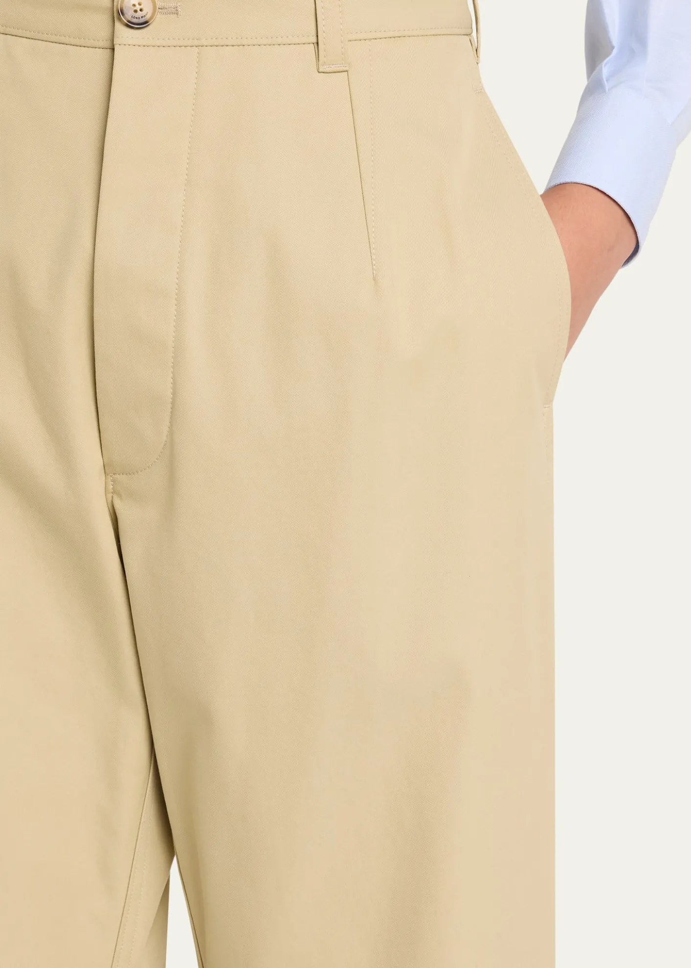 Loro PianaYoko High-Waisted Cotton Trousers