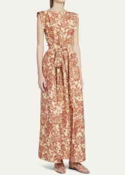 Loro PianaYuki Print Ankle-Cuff Sandals