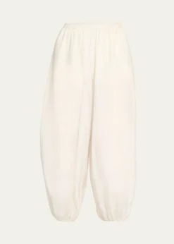 Loulou De SaisonAlmaya Cotton-Silk Balloon Pants