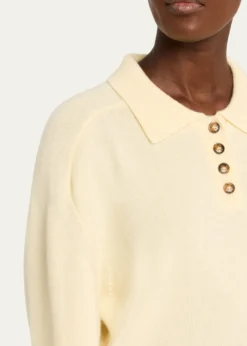 Loulou De SaisonHomere Cashmere Boxy Polo Sweater