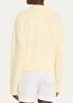 Loulou De SaisonHomere Cashmere Boxy Polo Sweater