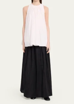 Loulou De SaisonLiao Sleeveless Pleated Blouse
