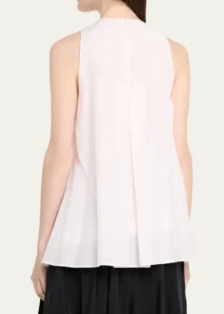 Loulou De SaisonLiao Sleeveless Pleated Blouse