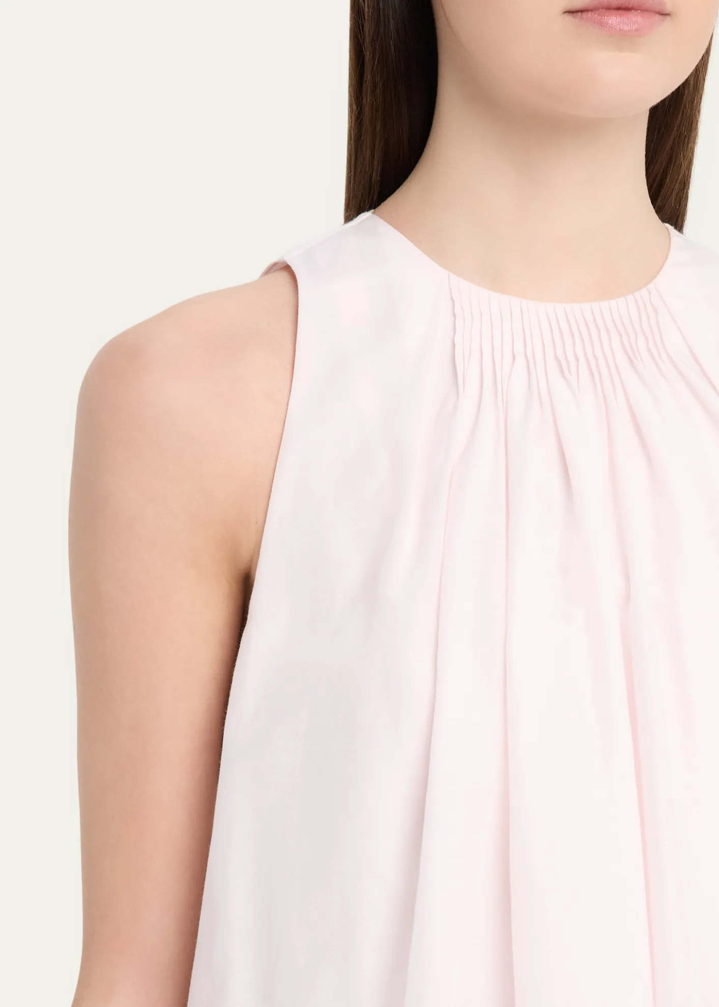 Loulou De SaisonLiao Sleeveless Pleated Blouse