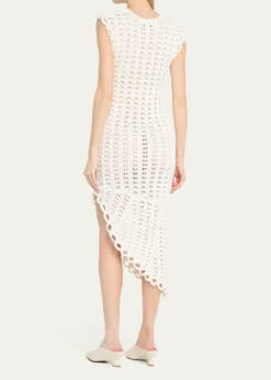 Loulou De SaisonMalena Asymmetric Crochet Dress