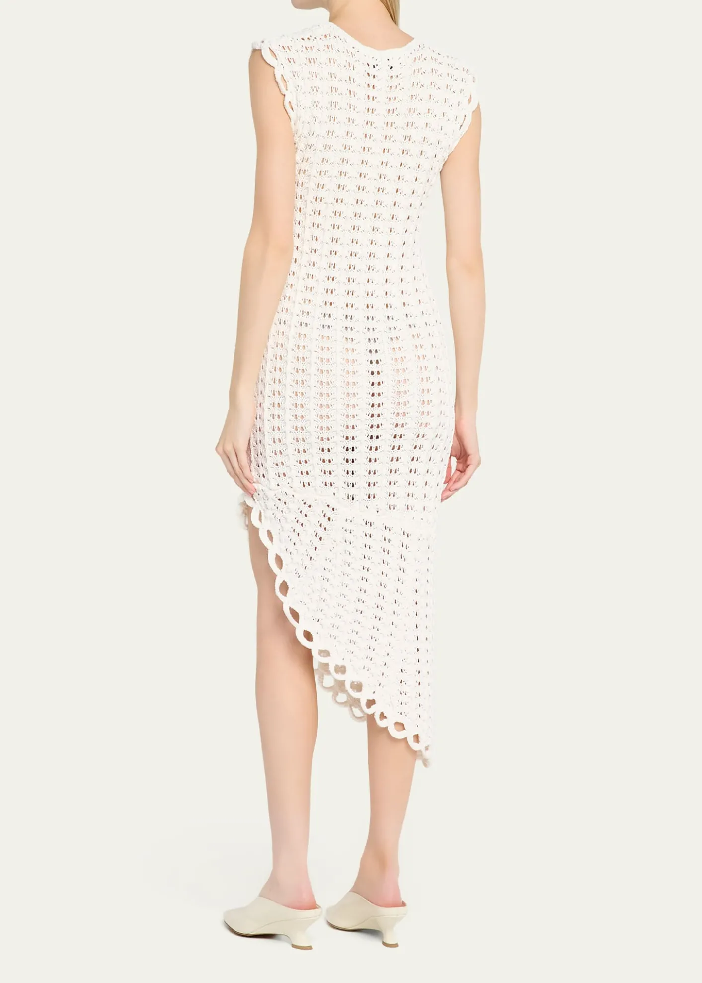 Loulou De SaisonMalena Asymmetric Crochet Dress