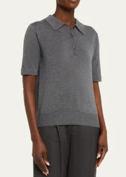 Loulou De SaisonMigo Fine Cashmere Polo Sweater