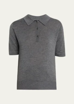 Loulou De SaisonMigo Fine Cashmere Polo Sweater