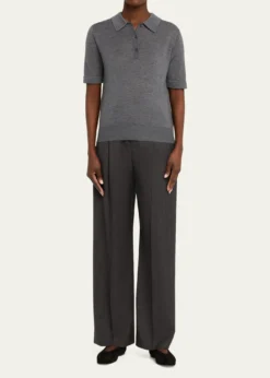 Loulou De SaisonMigo Fine Cashmere Polo Sweater