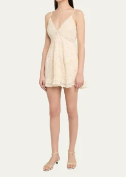 LoveShackFancyAlonna Floral Mini Dress