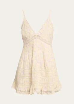 LoveShackFancyAlonna Floral Mini Dress
