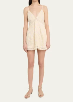 LoveShackFancyAlonna Floral Mini Dress