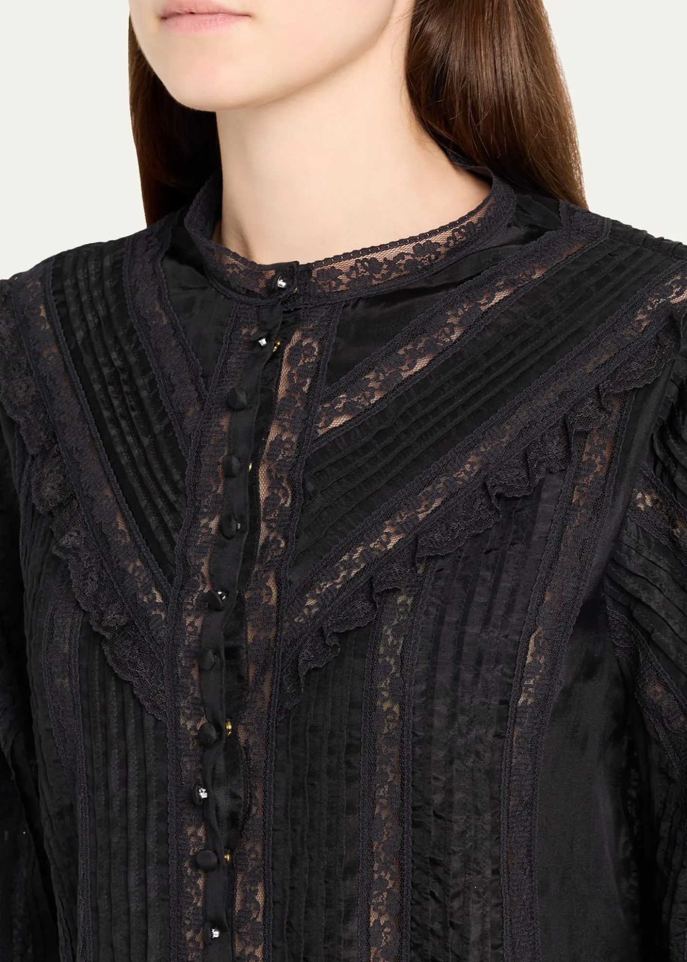 LoveShackFancyAralina Silk Blouse