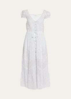 LoveShackFancyAurela Floral Cotton Maxi Dress
