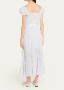 LoveShackFancyAurela Floral Cotton Maxi Dress